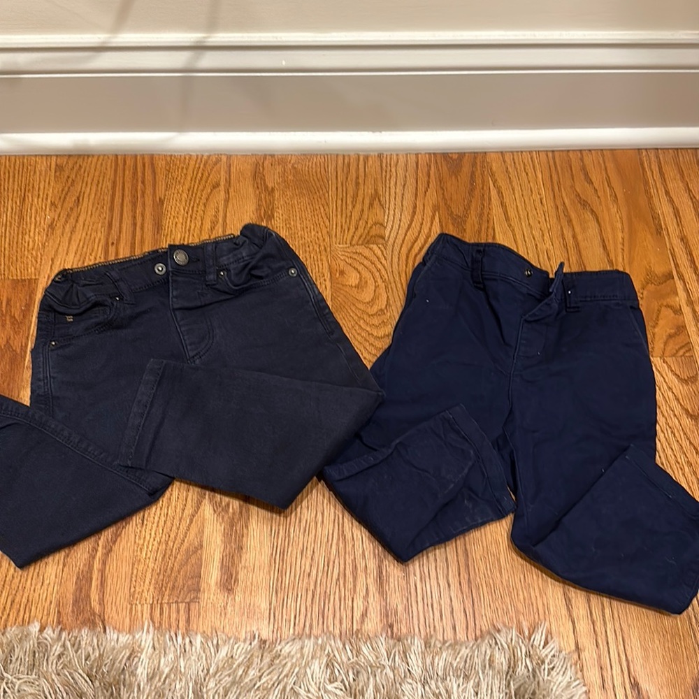 2 pairs of navy blue denim pants for baby boy!